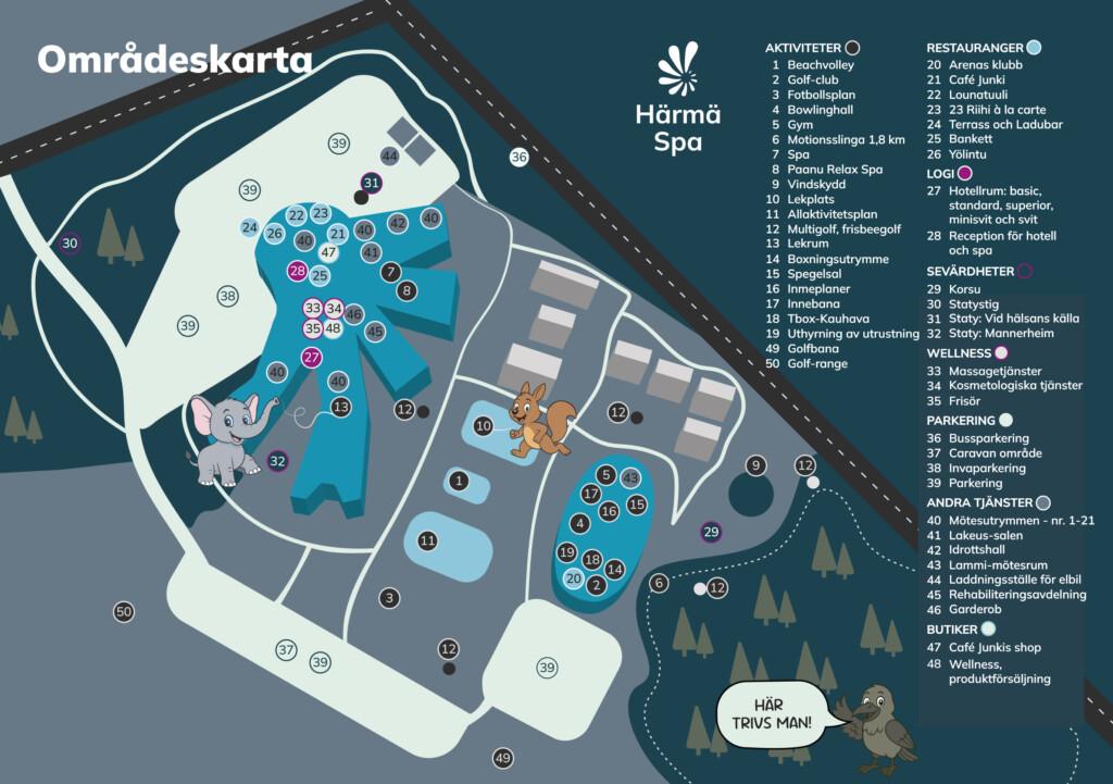 Härmä Spa åmrådeskarta