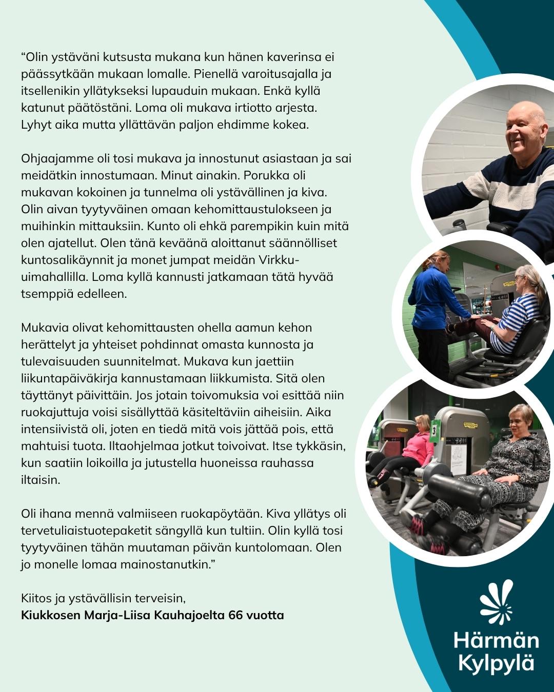 hyvinvointiloma Härmän Kylpylässä